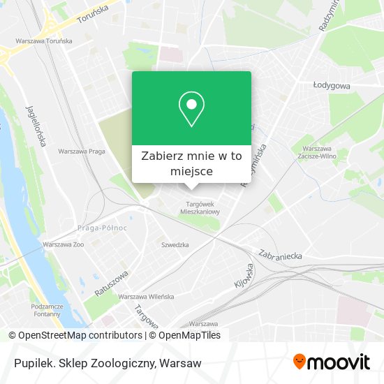 Mapa Pupilek. Sklep Zoologiczny