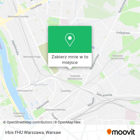 Mapa Irbis FHU Warszawa