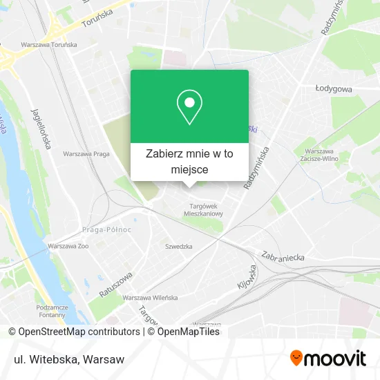 Mapa ul. Witebska