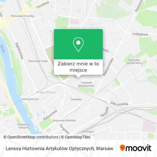 Mapa Lenssa Hurtownia Artykułów Optycznych