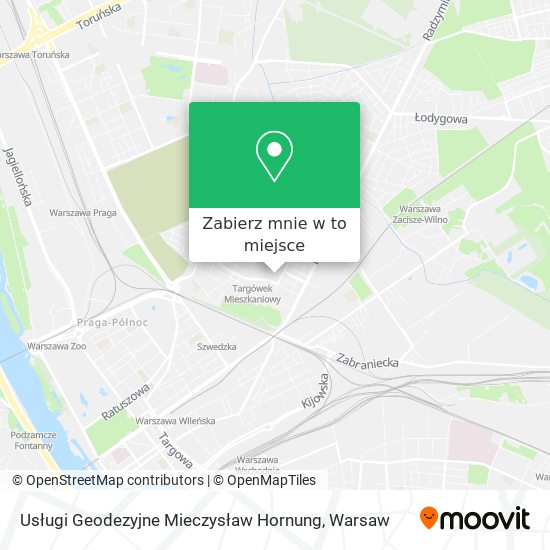 Mapa Usługi Geodezyjne Mieczysław Hornung