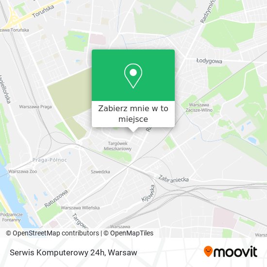 Mapa Serwis Komputerowy 24h