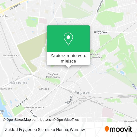 Mapa Zakład Fryzjerski Siemiska Hanna