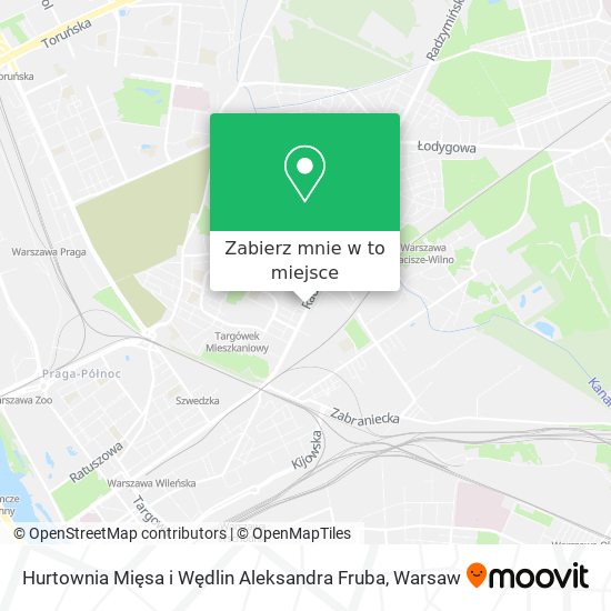 Mapa Hurtownia Mięsa i Wędlin Aleksandra Fruba