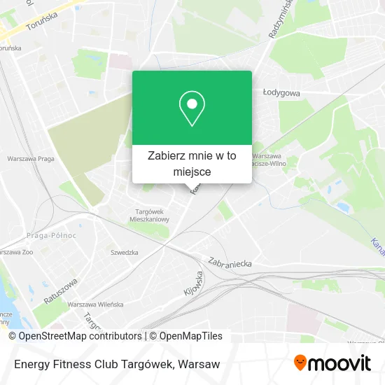 Mapa Energy Fitness Club Targówek