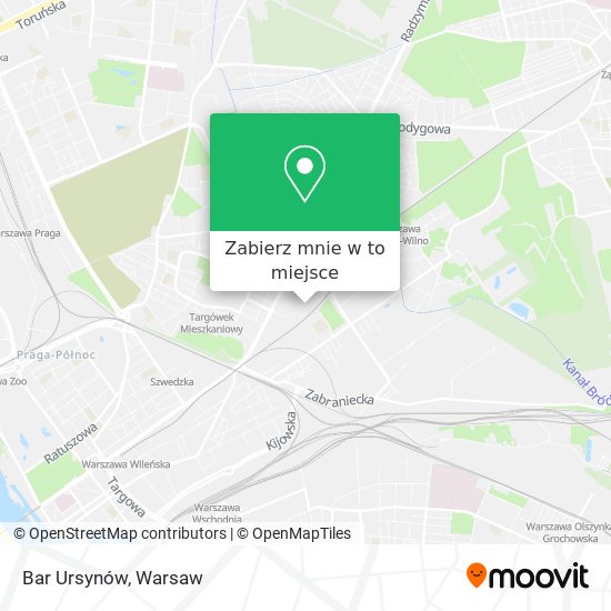 Mapa Bar Ursynów