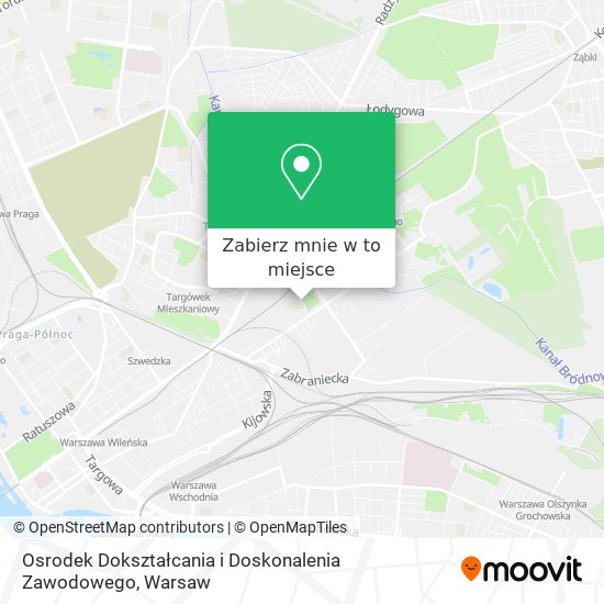 Mapa Osrodek Dokształcania i Doskonalenia Zawodowego