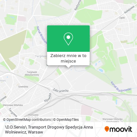 Mapa \D.D.Servis\ Transport Drogowy Spedycja Anna Wolniewicz