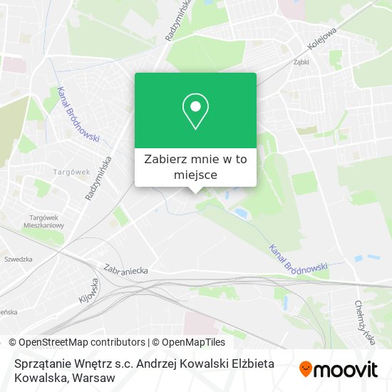 Mapa Sprzątanie Wnętrz s.c. Andrzej Kowalski Elżbieta Kowalska