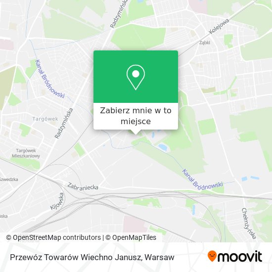 Mapa Przewóz Towarów Wiechno Janusz