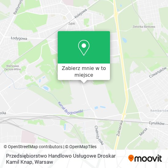 Mapa Przedsiębiorstwo Handlowo Usługowe Droskar Kamil Knap