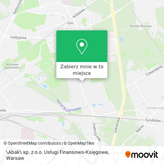 Mapa \Abak\ sp. z o.o. Usługi Finansowo-Księgowe