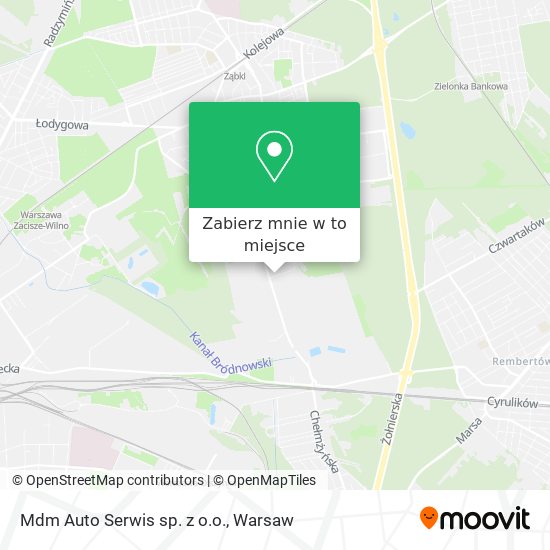 Mapa Mdm Auto Serwis sp. z o.o.