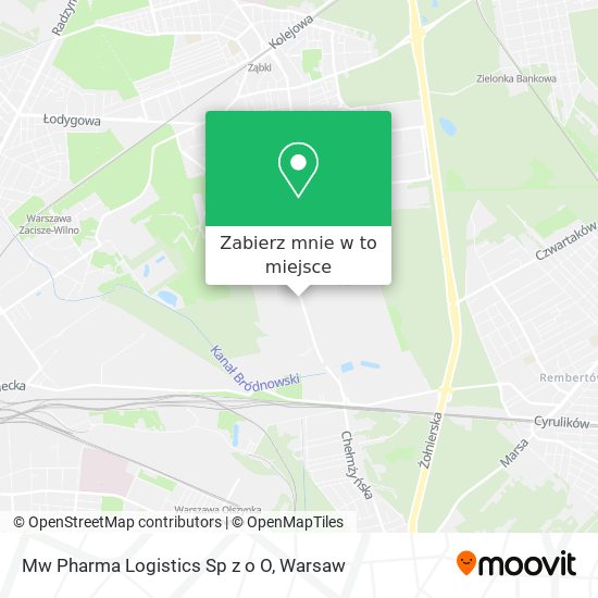 Mapa Mw Pharma Logistics Sp z o O