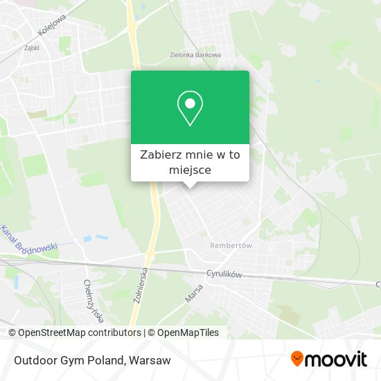 Mapa Outdoor Gym Poland