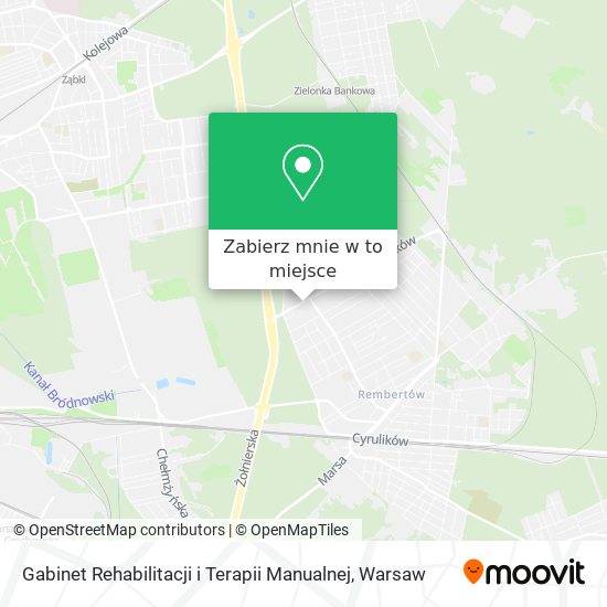 Mapa Gabinet Rehabilitacji i Terapii Manualnej