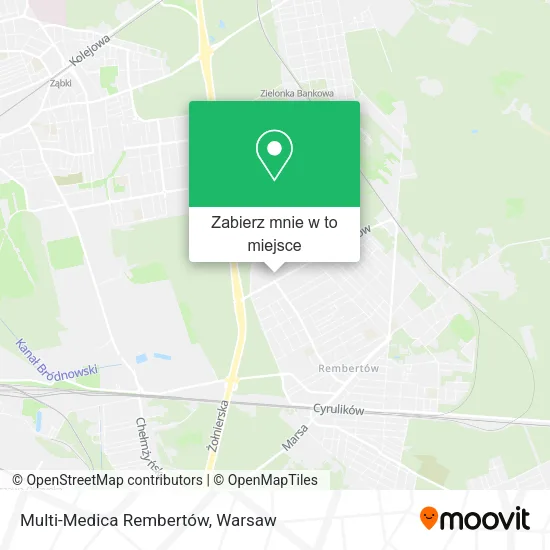 Mapa Multi-Medica Rembertów