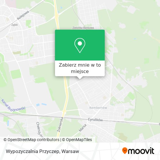 Mapa Wypozyczalnia Przyczep