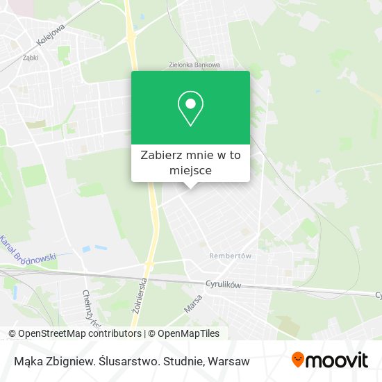 Mapa Mąka Zbigniew. Ślusarstwo. Studnie