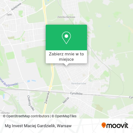 Mapa Mg Invest Maciej Gardzielik