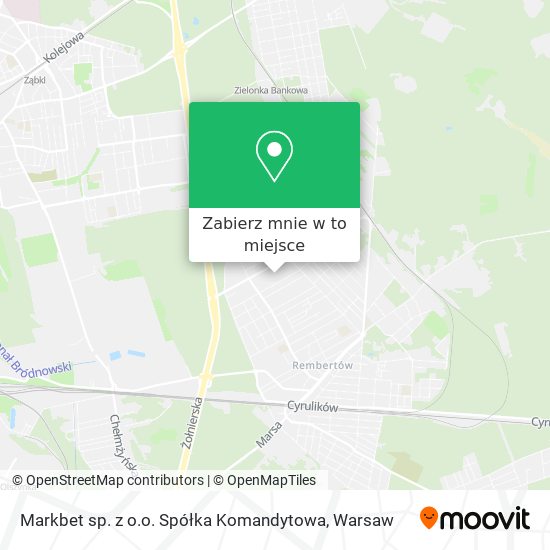 Mapa Markbet sp. z o.o. Spółka Komandytowa