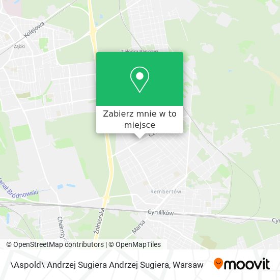 Mapa \Aspold\ Andrzej Sugiera Andrzej Sugiera