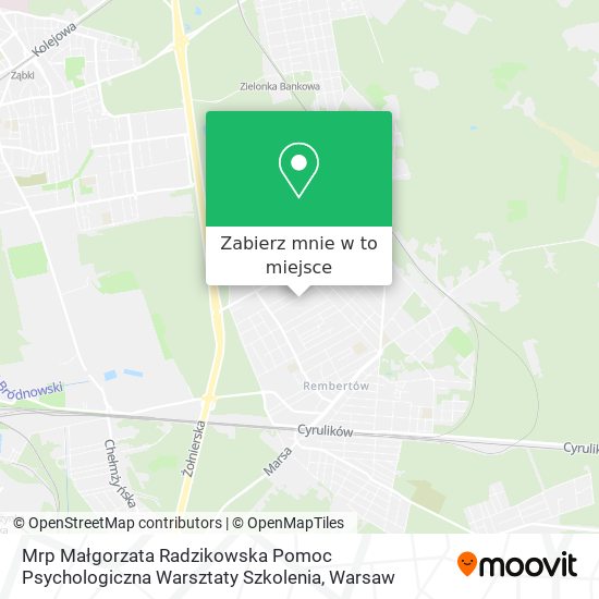 Mapa Mrp Małgorzata Radzikowska Pomoc Psychologiczna Warsztaty Szkolenia