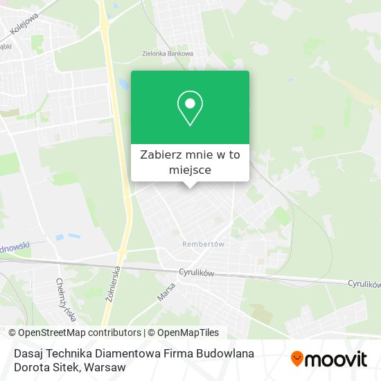 Mapa Dasaj Technika Diamentowa Firma Budowlana Dorota Sitek