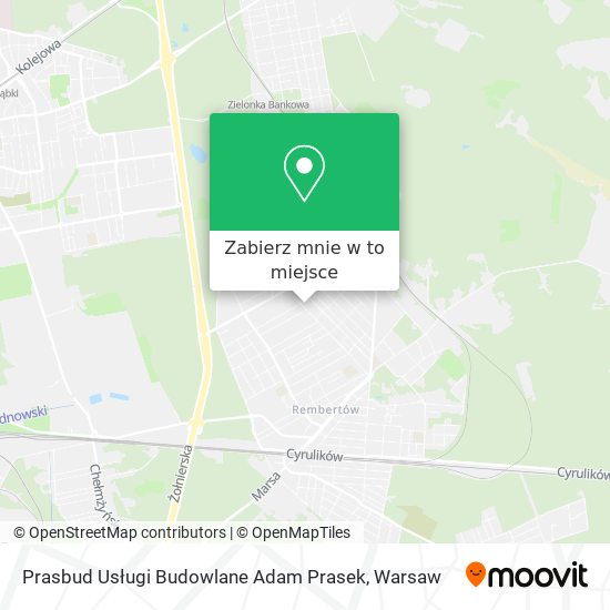 Mapa Prasbud Usługi Budowlane Adam Prasek