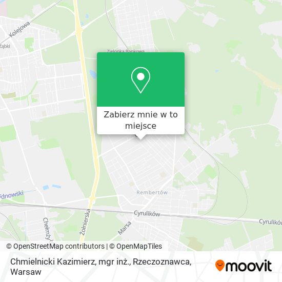 Mapa Chmielnicki Kazimierz, mgr inż., Rzeczoznawca