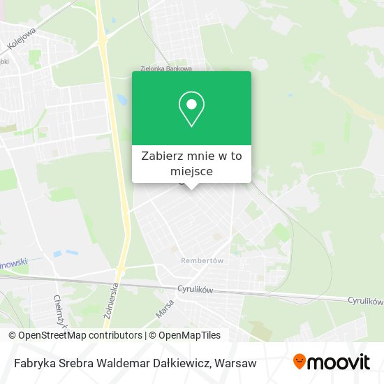 Mapa Fabryka Srebra Waldemar Dałkiewicz