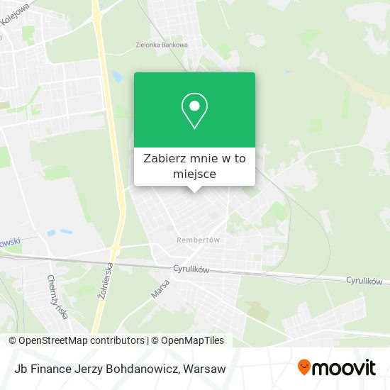 Mapa Jb Finance Jerzy Bohdanowicz