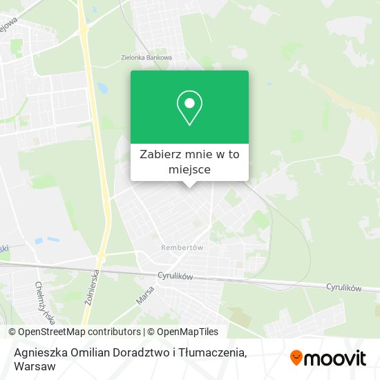 Mapa Agnieszka Omilian Doradztwo i Tłumaczenia