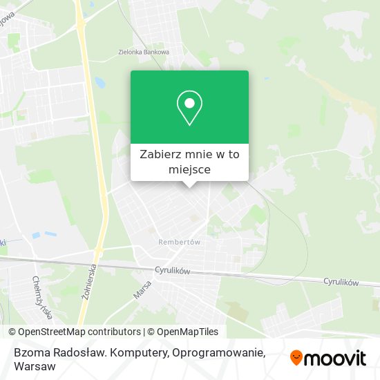 Mapa Bzoma Radosław. Komputery, Oprogramowanie