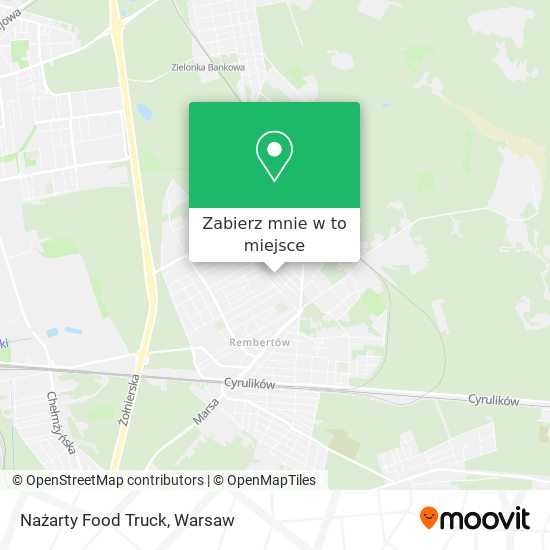 Mapa Nażarty Food Truck