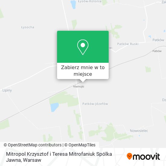 Mapa Mitropol Krzysztof i Teresa Mitrofaniuk Spólka Jawna