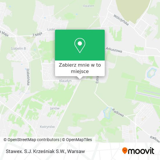 Mapa Stawex. S.J. Krześniak S.W.