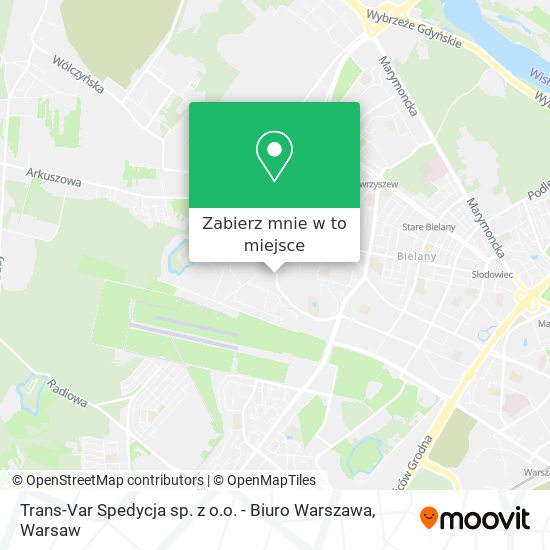 Mapa Trans-Var Spedycja sp. z o.o. - Biuro Warszawa