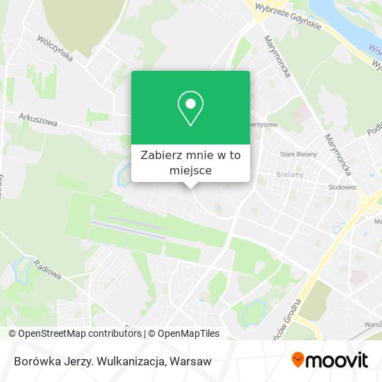 Mapa Borówka Jerzy. Wulkanizacja