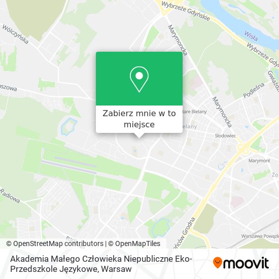 Mapa Akademia Małego Człowieka Niepubliczne Eko-Przedszkole Językowe