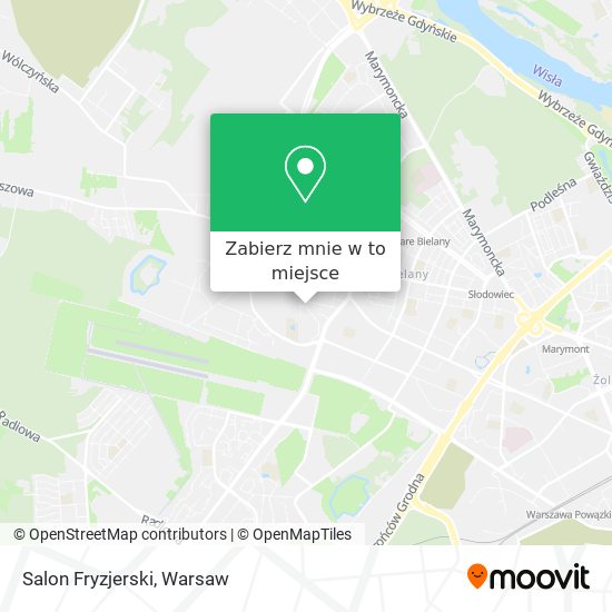 Mapa Salon Fryzjerski