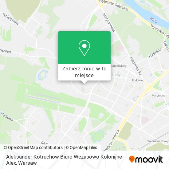 Mapa Aleksander Kotruchow Biuro Wczasowo Kolonijne Alex