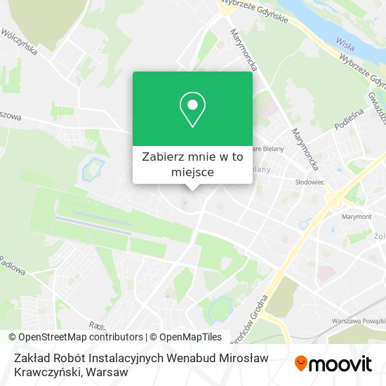 Mapa Zakład Robót Instalacyjnych Wenabud Mirosław Krawczyński