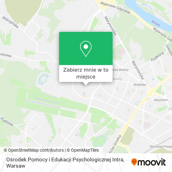 Mapa Ośrodek Pomocy i Edukacji Psychologicznej Intra