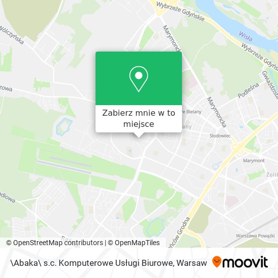 Mapa \Abaka\ s.c. Komputerowe Usługi Biurowe