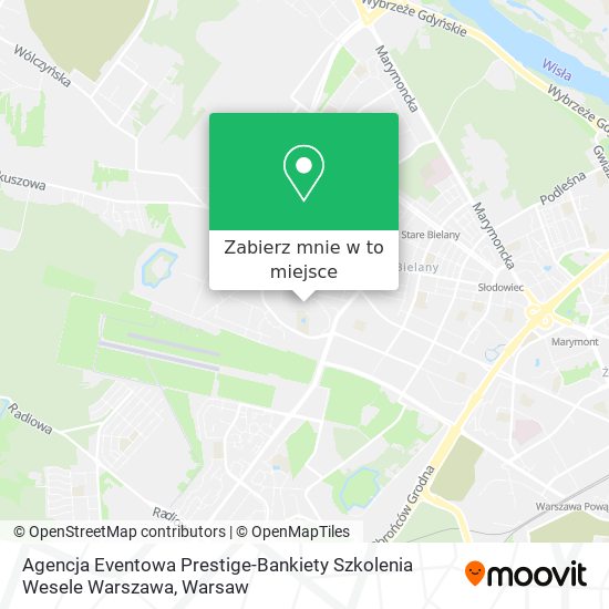 Mapa Agencja Eventowa Prestige-Bankiety Szkolenia Wesele Warszawa