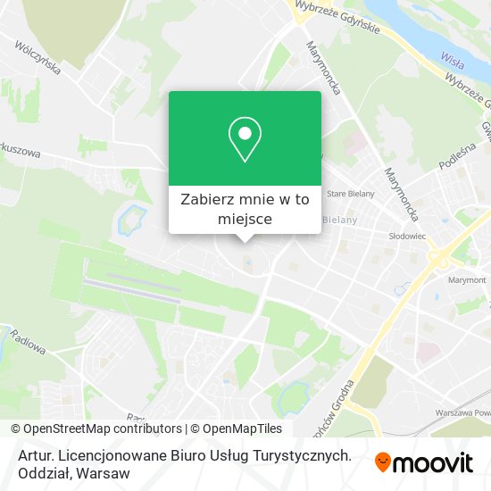 Mapa Artur. Licencjonowane Biuro Usług Turystycznych. Oddział