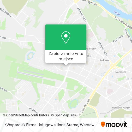 Mapa \Wsparcie\ Firma Usługowa Ilona Sterne