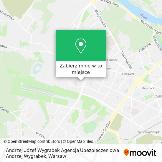 Mapa Andrzej Józef Wygrabek Agencja Ubezpieczeniowa Andrzej Wygrabek