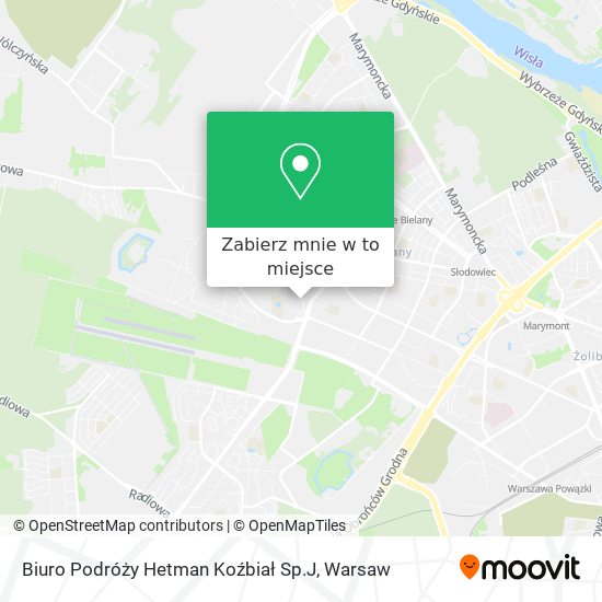 Mapa Biuro Podróży Hetman Koźbiał Sp.J